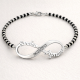 Handmade 925 Sterling Silver Sandra Apram Infinity Bracelet